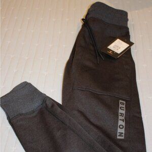 $85! NWT Men's Burton Oak Fleece Pants - True Black Heather - Small